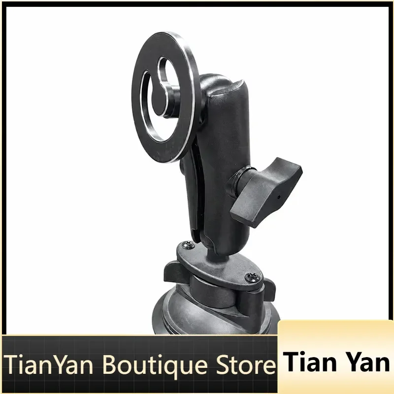EE1 for 20mm Ball 9cm Aluminum Alloy 85mm Suction Cup Mount Arm Magnetic Circled Heavy Phone Holder Truck 12 Month