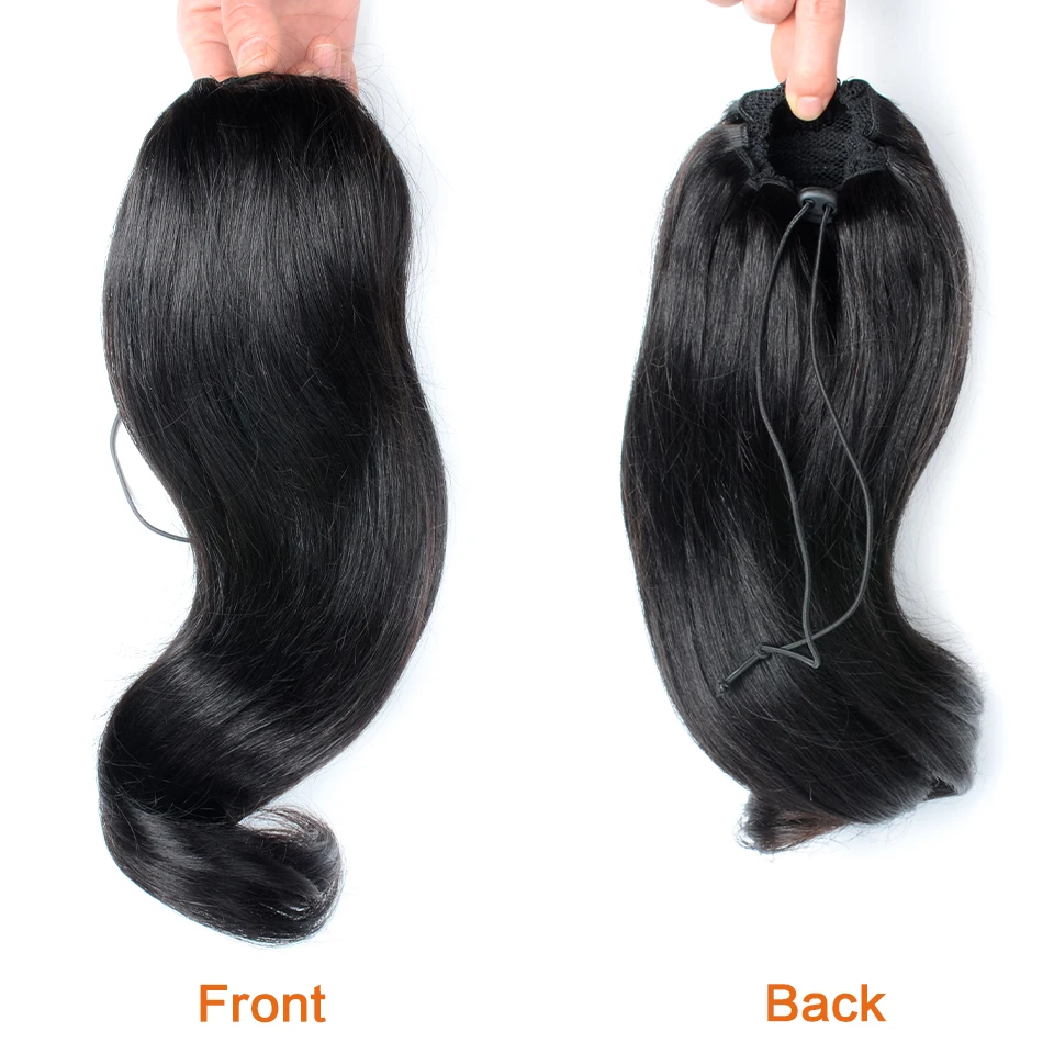 Aliballad Tail Warping Drawstring Ponytail Human Hair 12-18\