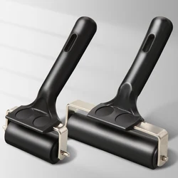 2pcs Rubber Roller Brayer Rollers Hard Rubber 4/2.2 Inch for Ink,Stamping Texture Craft,for Printmaking,Painting,Crafting