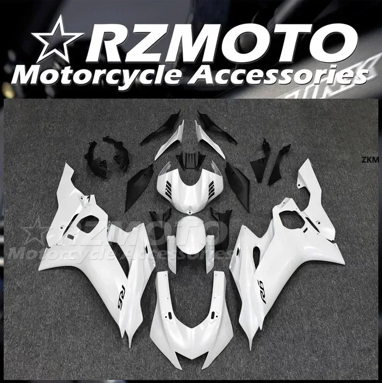 4Gifts New ABS Motorcycle Fairings Kit Fit For YAMAHA YZF R6 2017 2018 2019 2020 2021 2022 2023 Bodywork Set Custom White