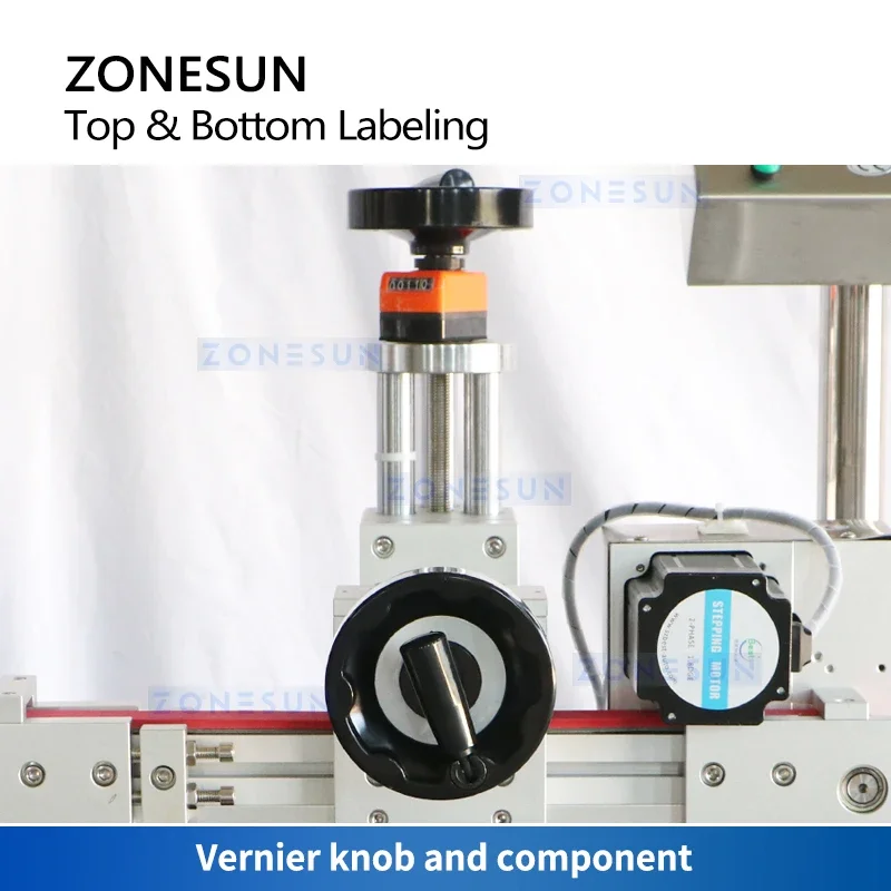 ZONESUN Automatic Flat Surface Top and Bottom Labeling Machine Cans Boxes Bags Label Applicator  ZS-TB602
