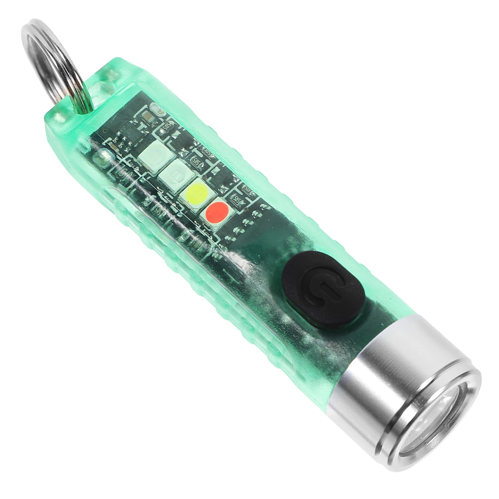 Outdoor Flashlight Mini Rechargeable LED H held Base Compact Pocket Size s Green Multi Use Camping Hiking