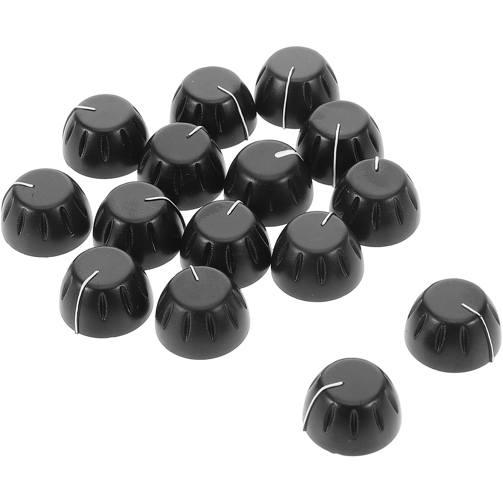 

15 Pcs Knob Cap Guitar Knobs Electric Repair Parts Tone Replacement Volume Control Plastic for Round