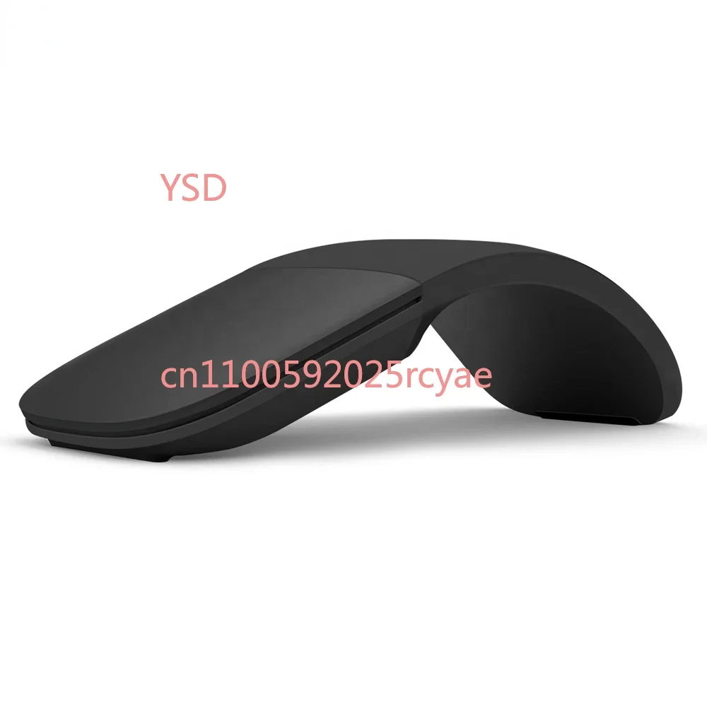Slim Portable Wireless Foldable Bluetooth Optical Mouse Surface Arc Touch for  Phone