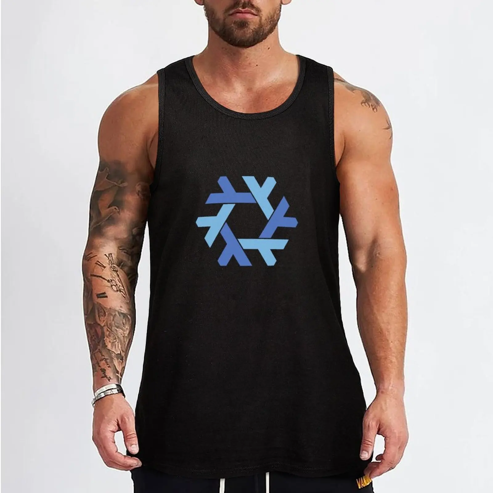 Nixos logo Tank Top t-shirt gym man gym shirt man vest men gym clothes man fitness