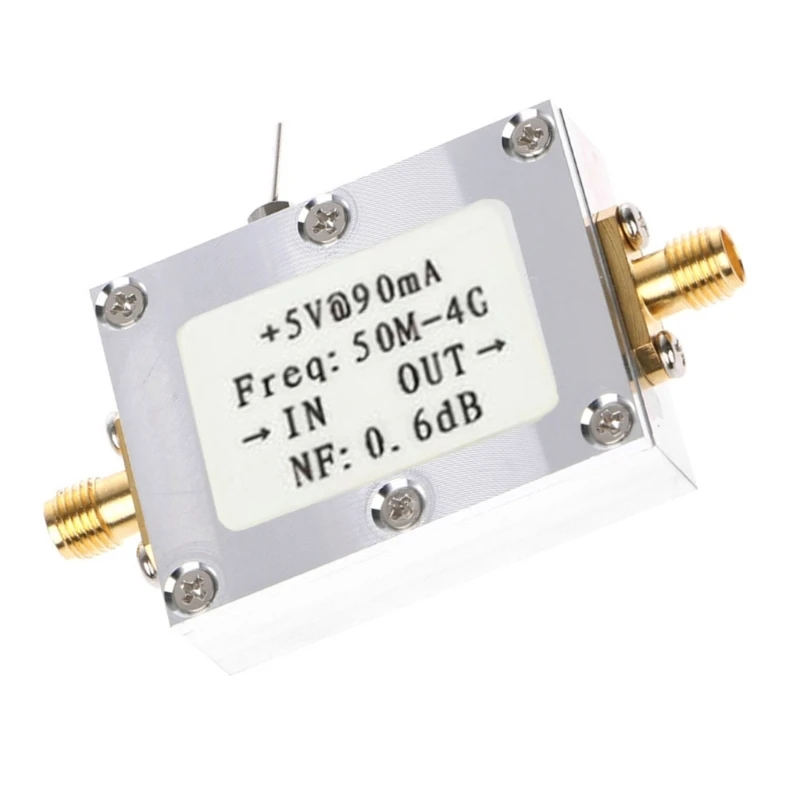 

RF Amplifier Low Noise Receiver Broadband Electric Component Communication 50M-4Ghz Amplifier 0.6DB