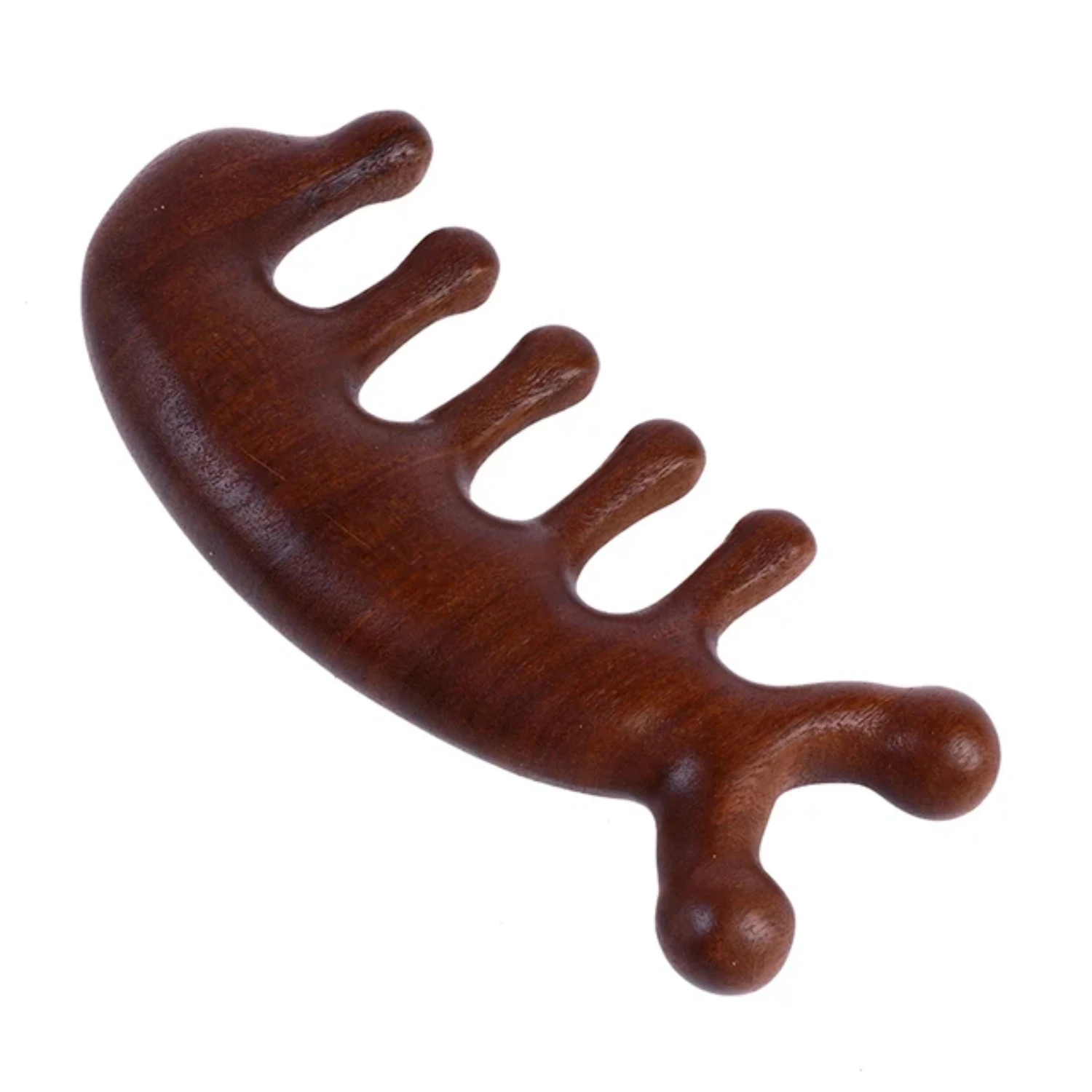 Sandalwood Massage Comb  Meridian Scalp Face Eye Neck Treatment Hair Loss Anti-static