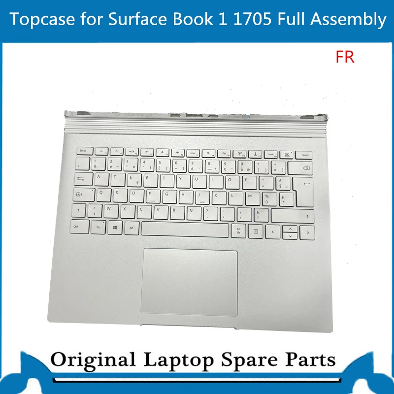 Original  Topcase Keyboard Full Assembly For Microsoft Surface Book 1 1705 13.5inch FR French Version