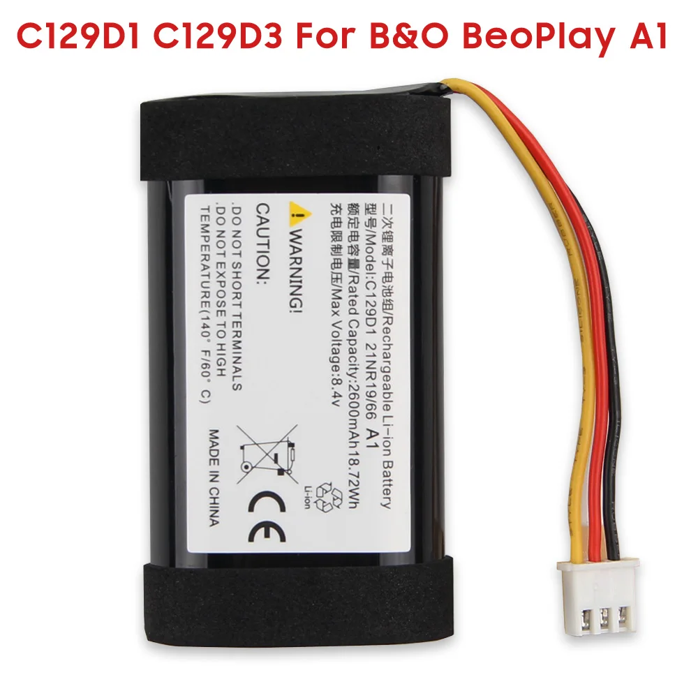 New Replacement Battery C406C2 For B&O Beoplay A1Gen2 2nd Gen 2 Portable Bluetooth Speaker C129D1 C129D3 For B&O Beoplay P6 A1