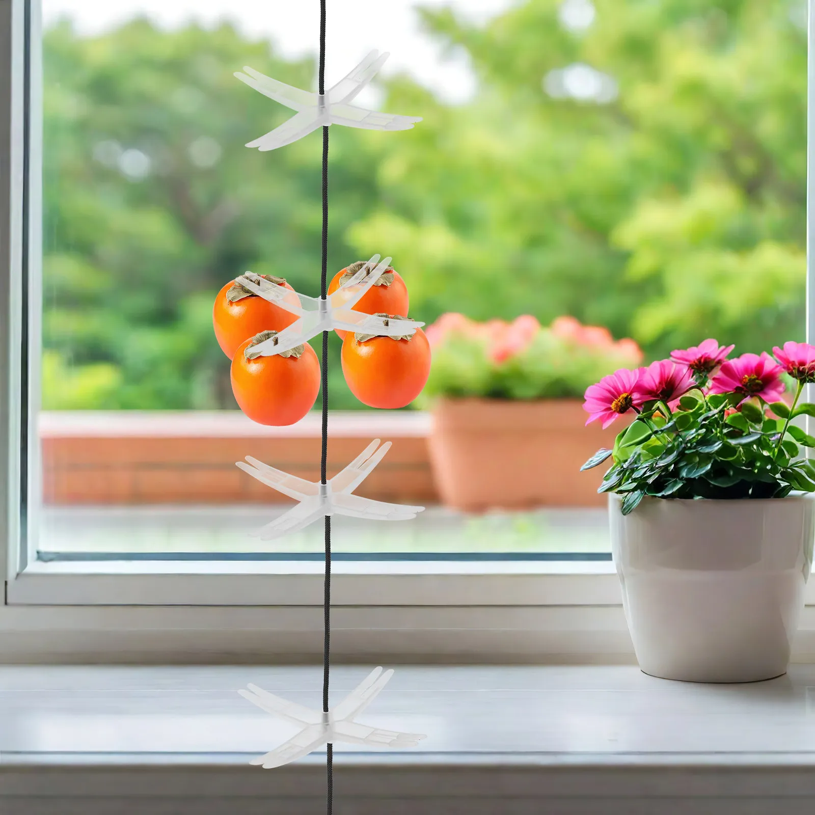 Estante de secado de plástico plegable de varios niveles para caquis, deshidratador de frutas para cocina, jardín, exterior, estante de secado al aire para alimentos