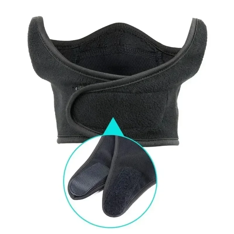 Máscara facial térmica completa para homens e mulheres, balaclava de lã, chapéu de esqui bandana, lenços snowboard à prova de vento, capacete preto, inverno