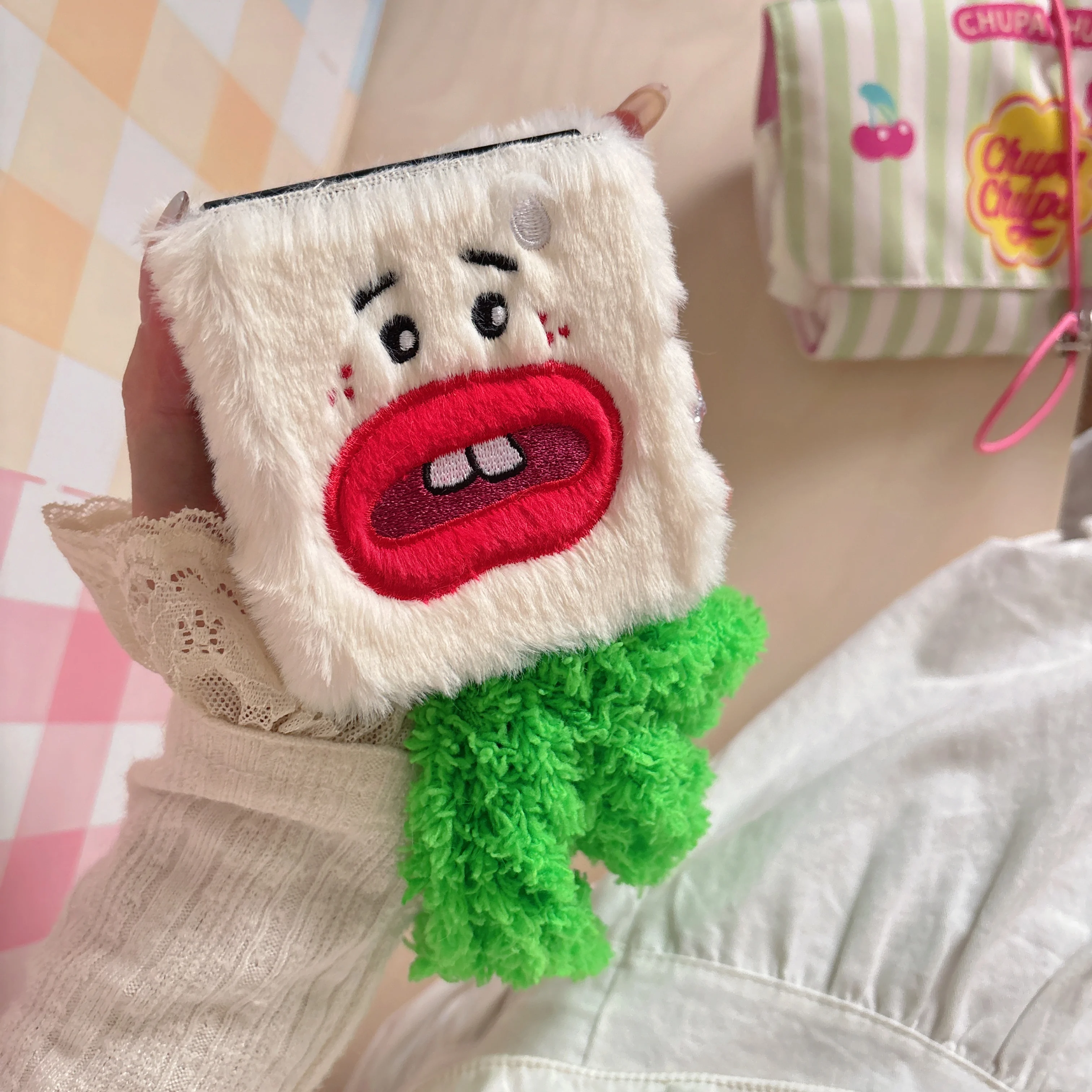 

3D забавный плюшевый специальный креативный чехол для мобильного телефона Galaxy Z Fold7 6 5 4 3 W25 24 23 флип-чехол для телефона с защитой от падения