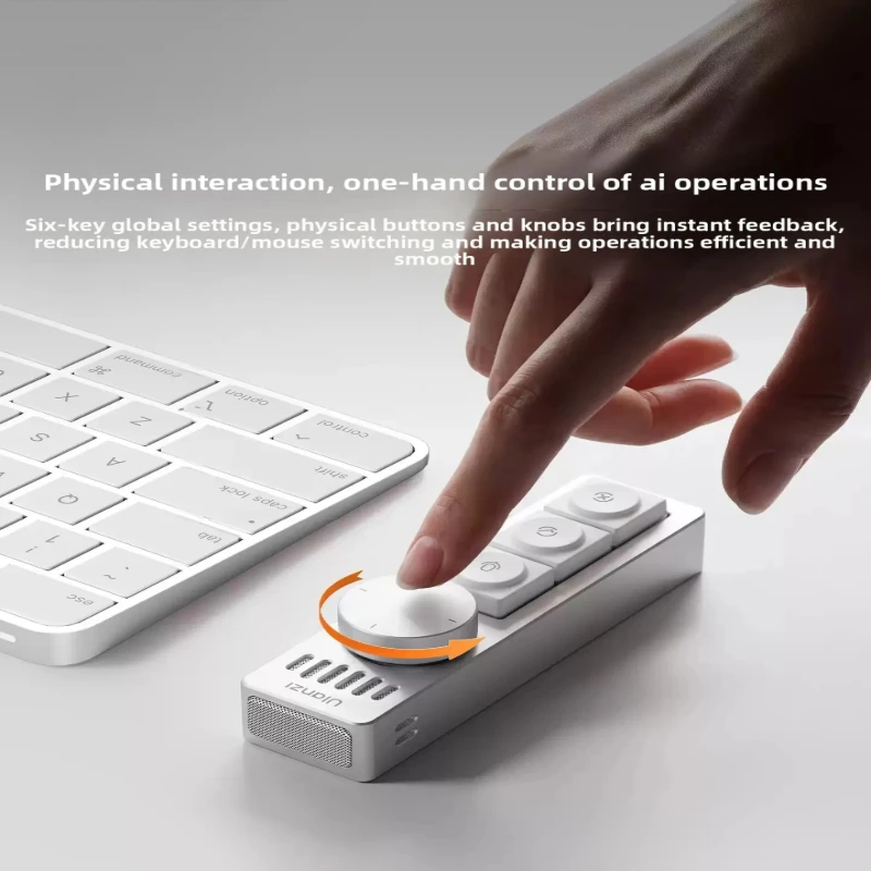 Ulanzi AU05 Vibe Key AI Voice Input Keypad Voice Input Keyboard Mic Custom Shortcut Keyboard Vibe Coding Programming AI Vibe