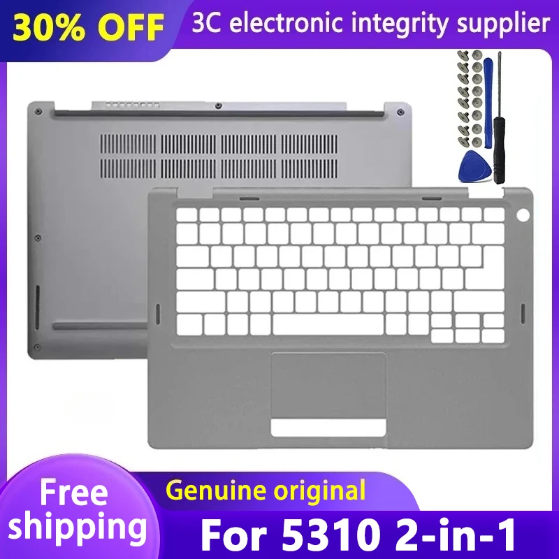 

Original New Laptop Case for Latitude 5310 2-in-1 Palmrest Bottom Case Upper Top Case Lower Cover Shell Panel 06R1R1 09C5MF