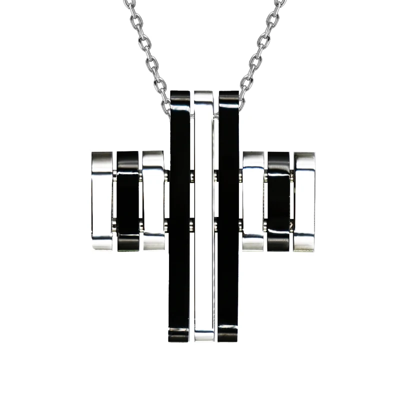 

YAFFL Trend Stainless Steel Cross Pendant For Men Accessories Olidie Crystal Religious Gift Recommendation