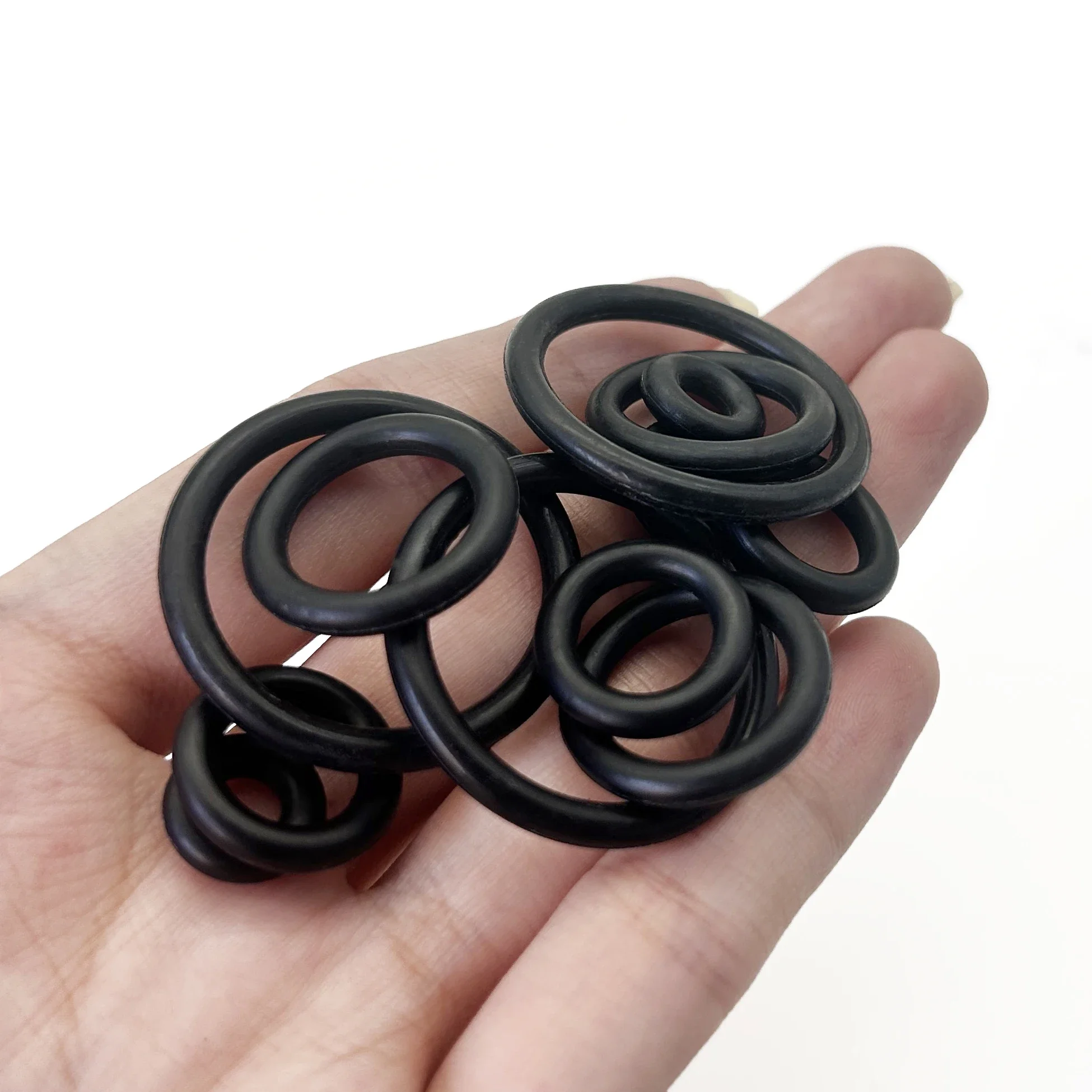 125Pcs Nitrile Rubber NBR Black O-Ring Assortment Kit CS 3.1mm OD 10~30mm Oil Resistant Seals for Machinery Repair & Maintenance