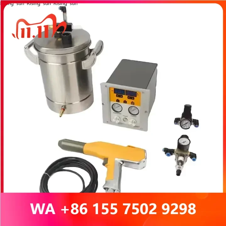Loratory electrostatic metal powder spray cup and controller
