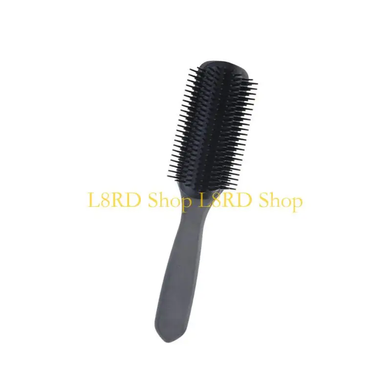 L8RD Detangler Hairbrush Cushion 9Row Nylon Bristles Hairbrush for Separating,Shaping