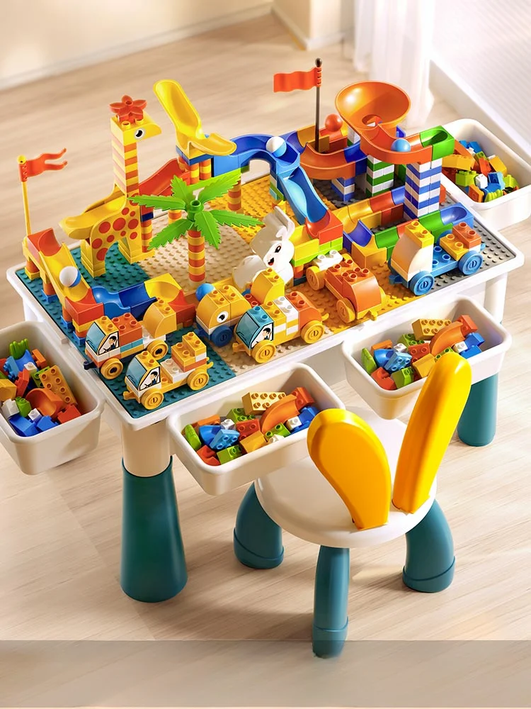 Building block table children's multifunctional toy table