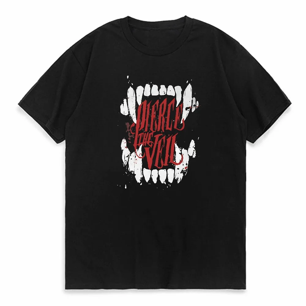 

Band Pierce The Veil letter T-Shirt Men Women Streetwear Short Sleeve Graphic Harajuku Vintage Stylish Top