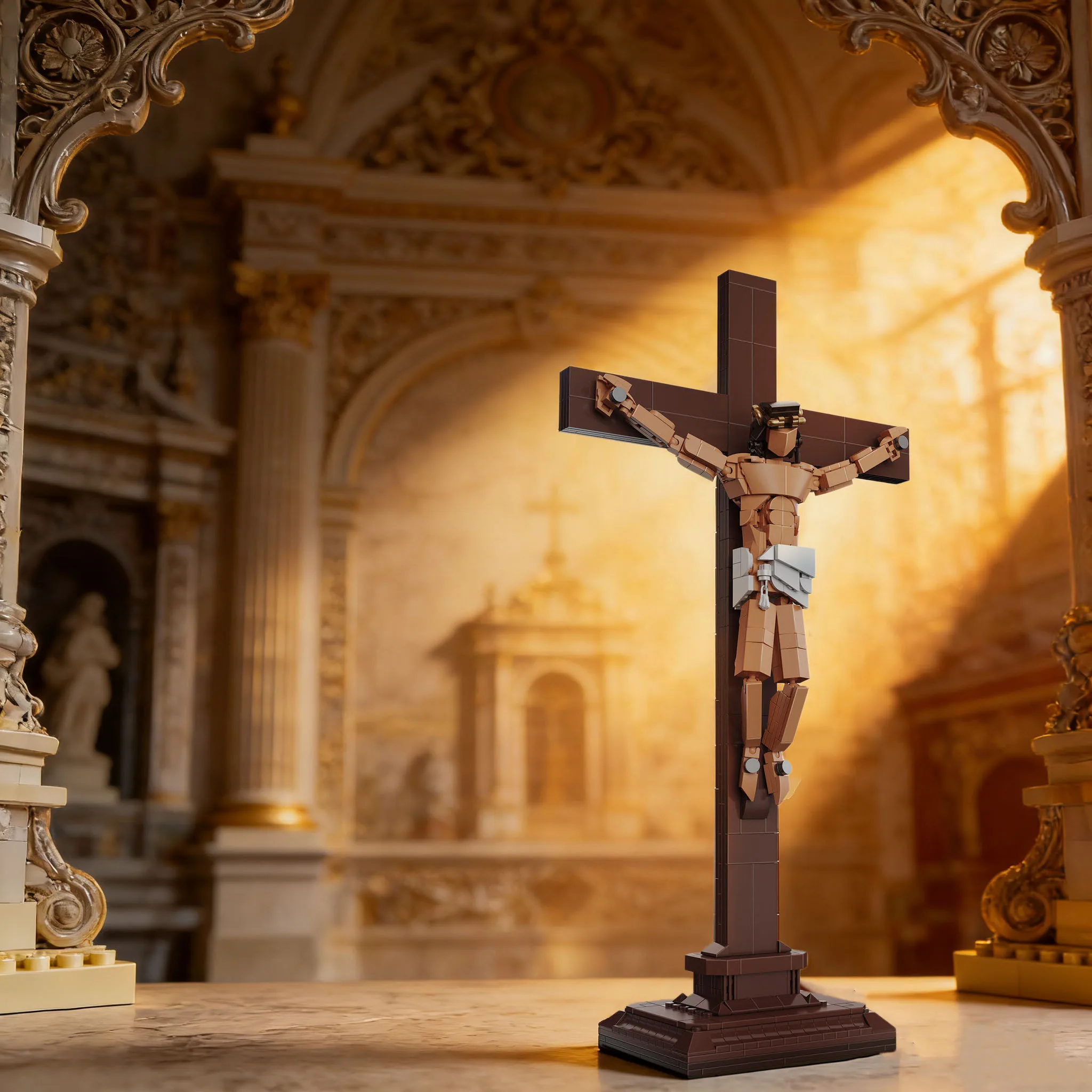 

MOC Good Friday Jesus Building Blocks Figures Model Creative Bricks Sets Toys for Kids Children Adult Gifts Desktop Decorations