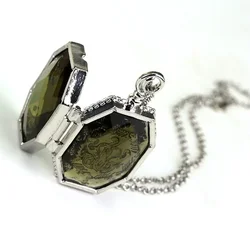 Magic Horcrux of Salazar Slytherin Locket Pendant Necklace Cosplay Jewelry for Men Women Fans