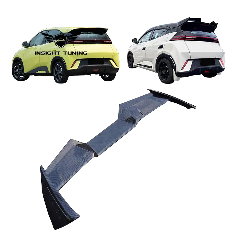 Factory wholesales Carbon Fiber Car Rear Wing Roof Trunk Spoiler For BYD Seagull Rear Spoiler