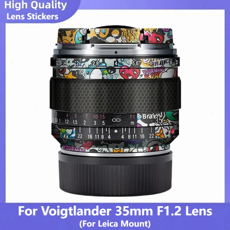

Наклейка на объектив камеры, защитная пленка, защитная наклейка, кожа для объектива Voigtlander 35 мм F1.2 для Leica Mount NOKTON 35 F1.2