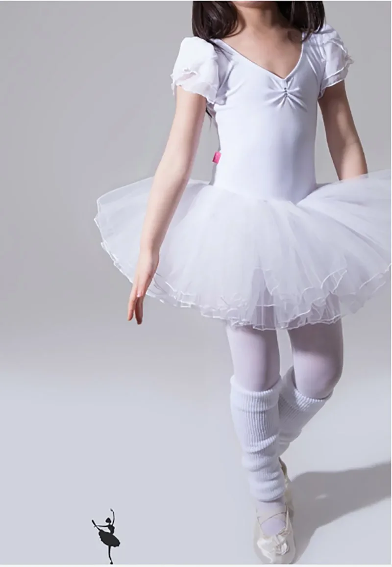 تنورة باليه للأطفال بأكمام قصيرة فستان رقص توتو وصل حديثًا فستان رقص باليه احترافي عالي الجودة #2