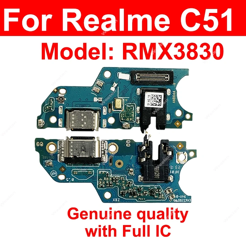 USB Charging Dock Board For Realme C30 C30S C31 C33 C51 C53 C55 USB Charger Port Board Connector Replacement