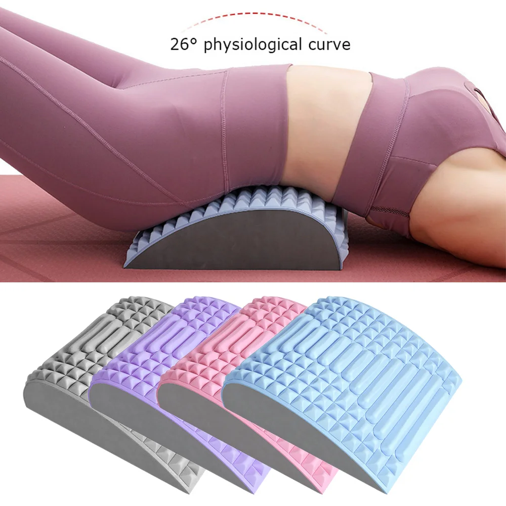 

Back Massage Stretcher Cervical Spine Support Chiropractic Lumbar Relief Brace Neck Foot Waist Massage Spine Pillow Pain Relief