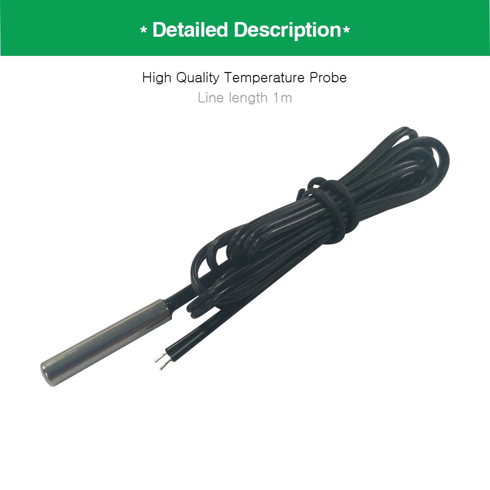 STC-1000 Digitaler Temperaturregler AC 110-220V DC12V 24V NTC-Sensor Rote Anzeige -50~99 ° C Messbereich Relaisausgang – Detail 10