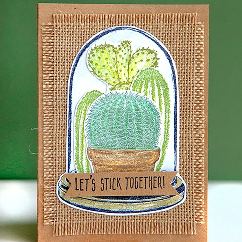 New Plant Cactus Pattern Clear Stamps For DIY Craft Making Greeting Card and Album Paper Scrapbooking No Metal Cutting Dies