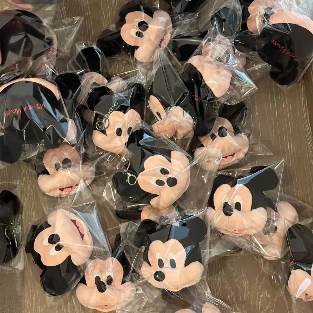 

10cm Disney Mickey Coin Purse Cartoon Kawaii Mickey Plush Purse Pants Bags Keychain Storage Hanging Pendent Storage Wallet Gifts