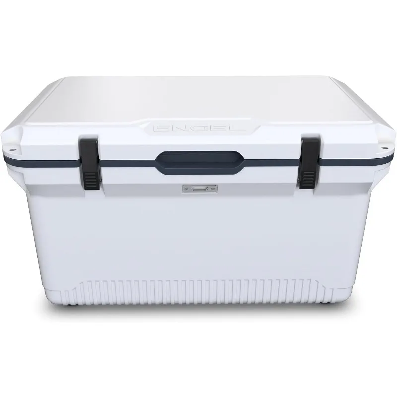 60 QT Ultra-Light Injection Molded Cooler - Ice Chest Keeps Ice up to 7 Days - Large Cooler Includes Wire Basket