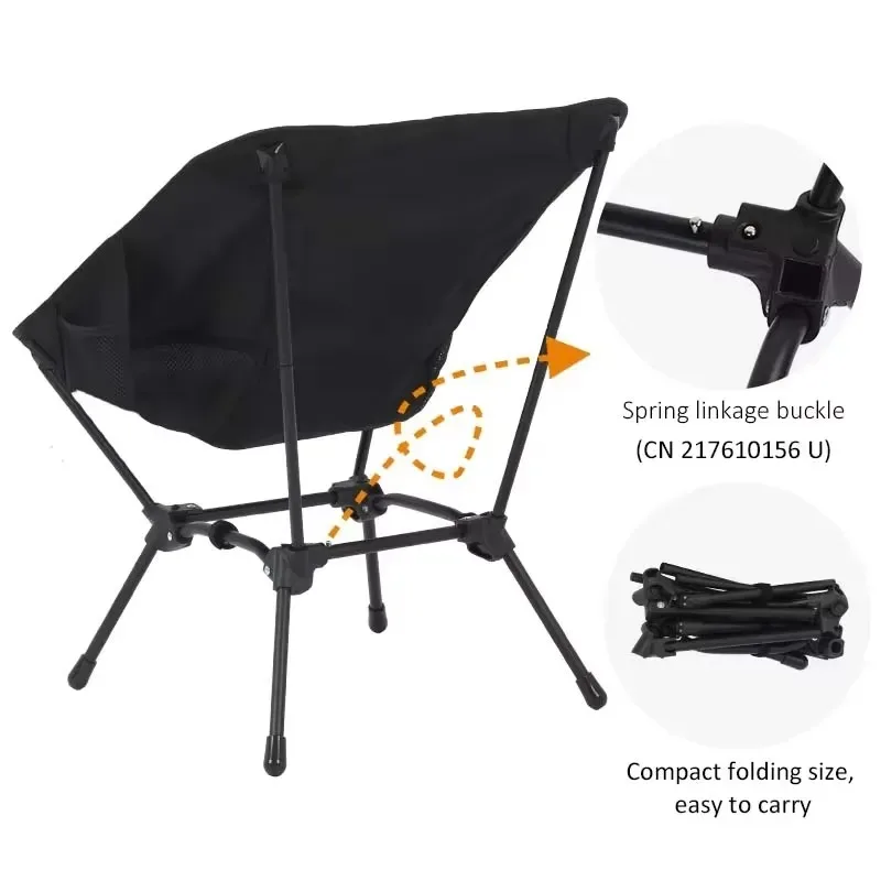 Foldable Camping Chairs Set Lightweight Folding Chair Ultralight Backpacking Moon Chairs for Garden Picnic Beach Fishing New