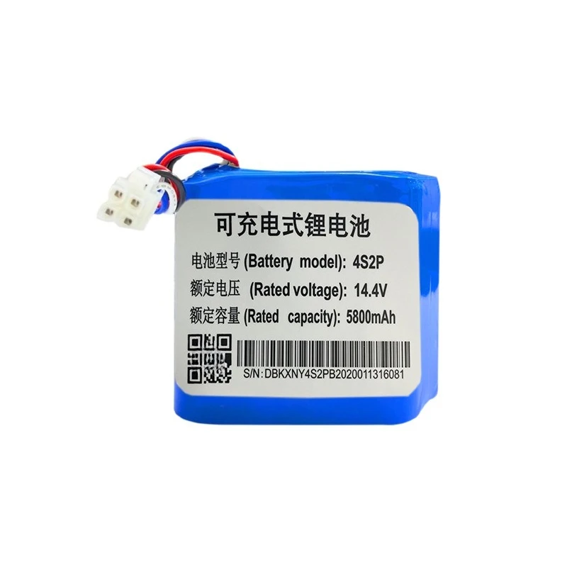 4S2P 14.4V 5800mAh Replacement Vacuum Robot Battery for Roborock J1/J2 S6 Pure Vacuum Robot Accessories