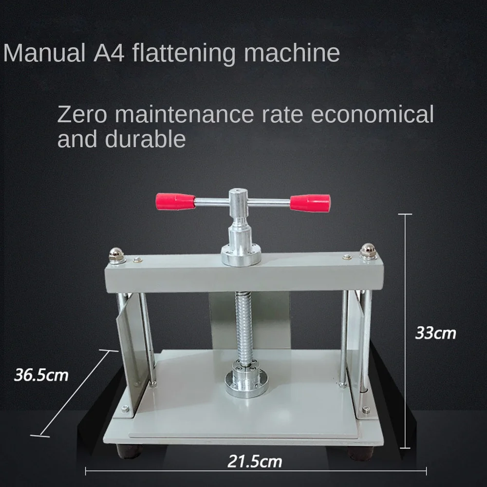 A3 Manual Flat Paper Press Machine For Photo Books, Invoices, Checks, Booklets, Nipping Machine