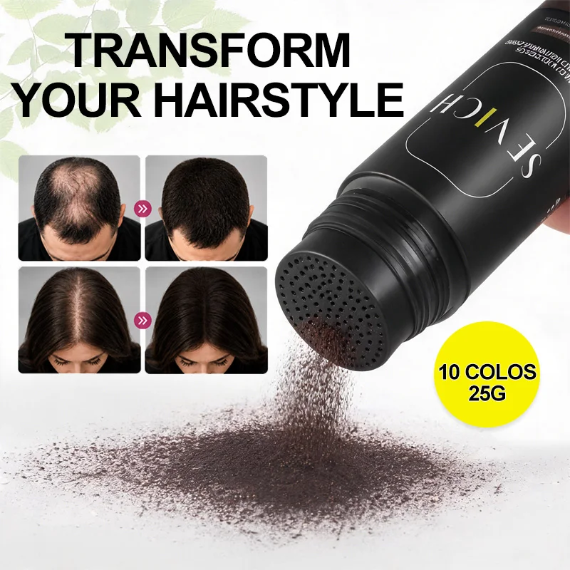 Sevich Hair Fibers Powder 25g Keratin Hair Building Fiber Thickening Powder – Instantly Thickens & Volumizes for All Hair Types