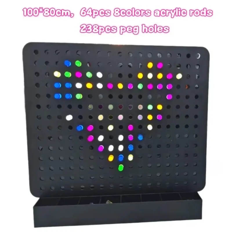 Visual Experience Sensory Room Luminous Pinboard Light Stick Wall Game Lite Brite Sensory building block wall for autism treatm