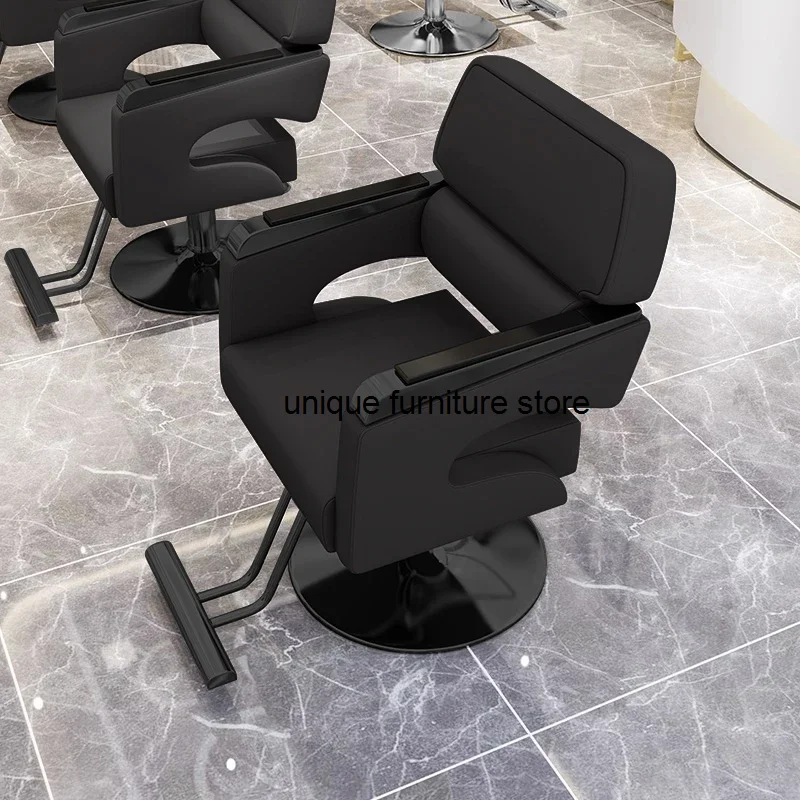 Women's Makeup and Barber Chair Luxury Men's Equipment Beauty Design Barber Chair Backrest Makeup Capstol Home Furniture