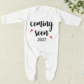 Bientôt disponible : Combinaison, Body, Pyjama, Barboteuse pour Bébé 2027, Tenue de sortie d'hôpital pour nouveau-né, Combinaison de révélation de la grossesse 6