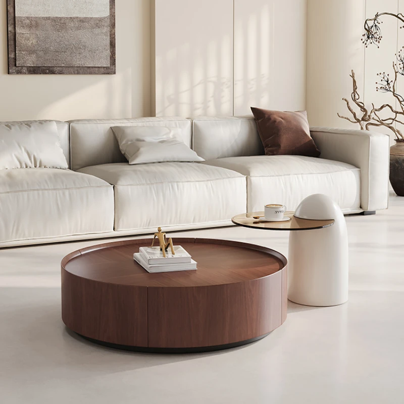 

Light Luxury Solid Wood Coffee Table Italian Style Room Desks Night Nordic Service Simple Living Mini Aesthetic Hall Furniture