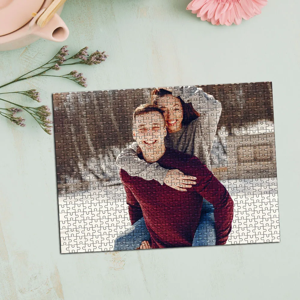 35/300/500/1000pcs Personalized Custom Photo Puzzle Couple Photo Couple Custom photo puzzle