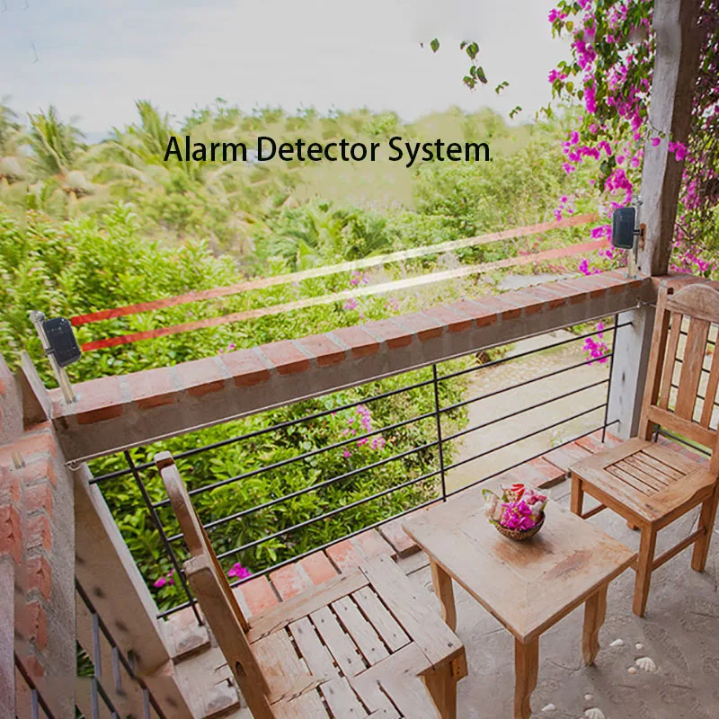 Wired Outdoor Dual-Beam Infrared Counter Detector, Detectar Alcance, Perímetro do Sensor de Movimento, 100-Meter Detect Range, Anti-Tamper Alarm