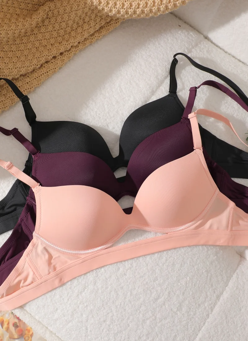 Nahtlose Damenunterwäsche für den Sommer, dünn, mit Aussparungen, atmungsaktiv und bequem, für kleine Brüste, ohne Stahlring, weicher Stütz-BH – Detail 10