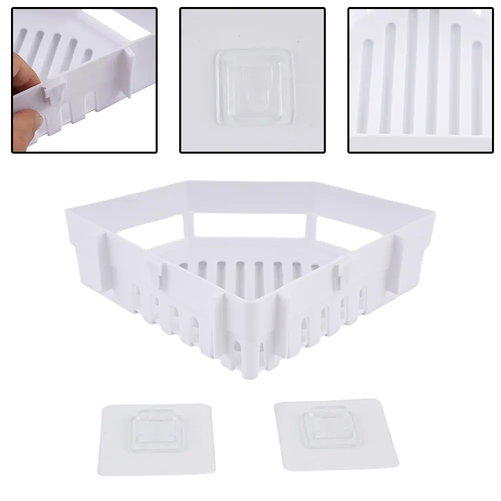 Plastic 1PC Durability Khaki Triangle Storage Rack Toilet Storage Rack Kitchen Bathroom Toiletries Rack Storage Triangle