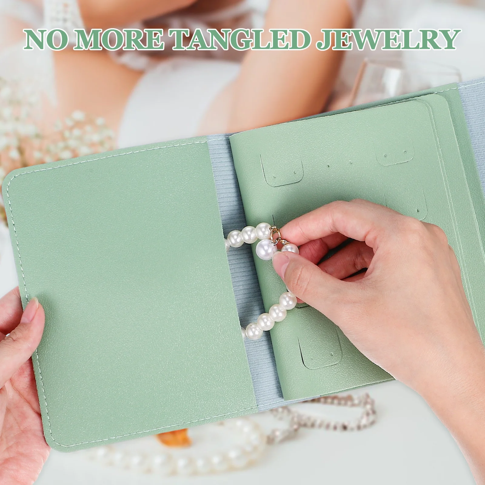 

Earring Storage Bag Travel Jewelry Organizer Portable Earring Holder Multi-Functional Jewelry Pouch Ear Storage Bag