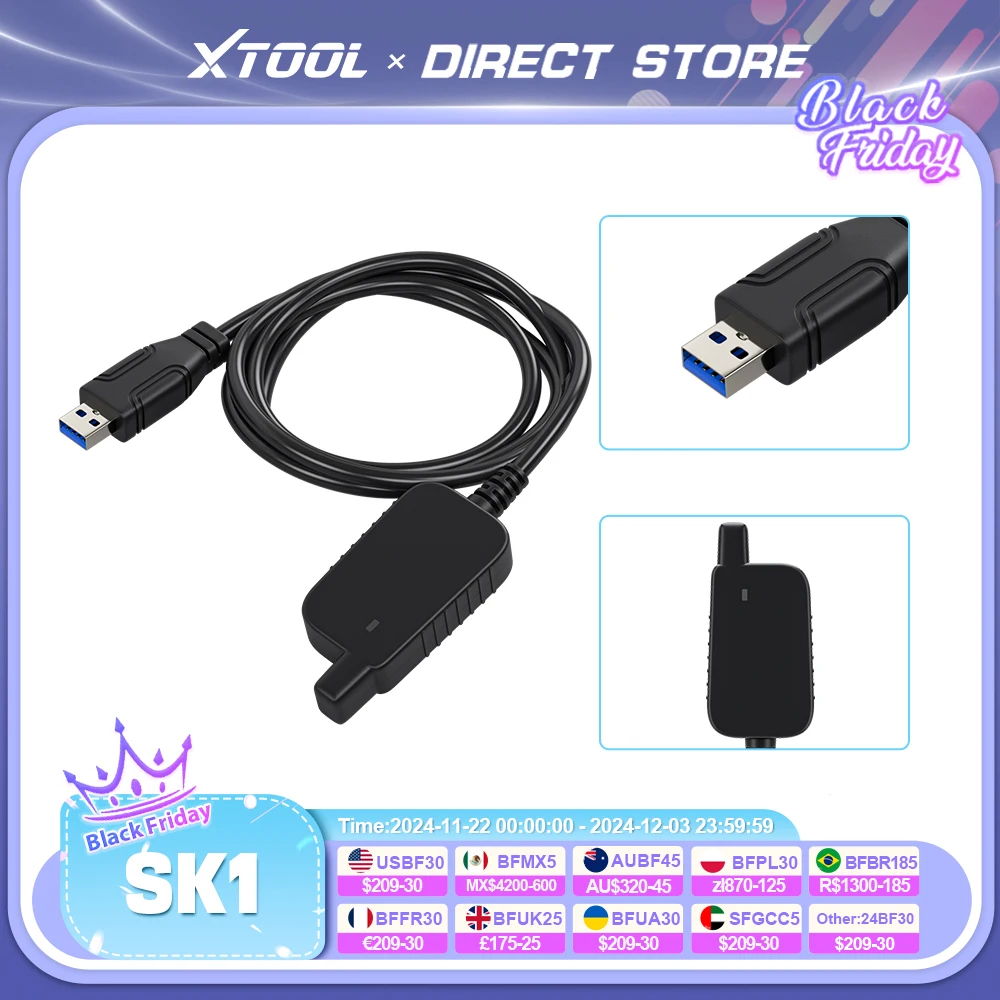 XTOOL AnyToyo SK1 For Toyota 8A/4A Smart Key Programming Tool With Bench-free Pincode-free Auto Key Coding for X100PAD3 SE KC501