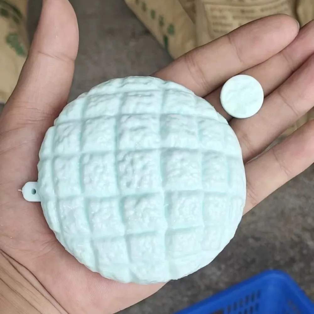 Pineapple Bun DIY Empty Ball Skin Soft TPR Slow Rebound DIY Pressure Ball Kit Fillable With Lid Handmade Ball Skin